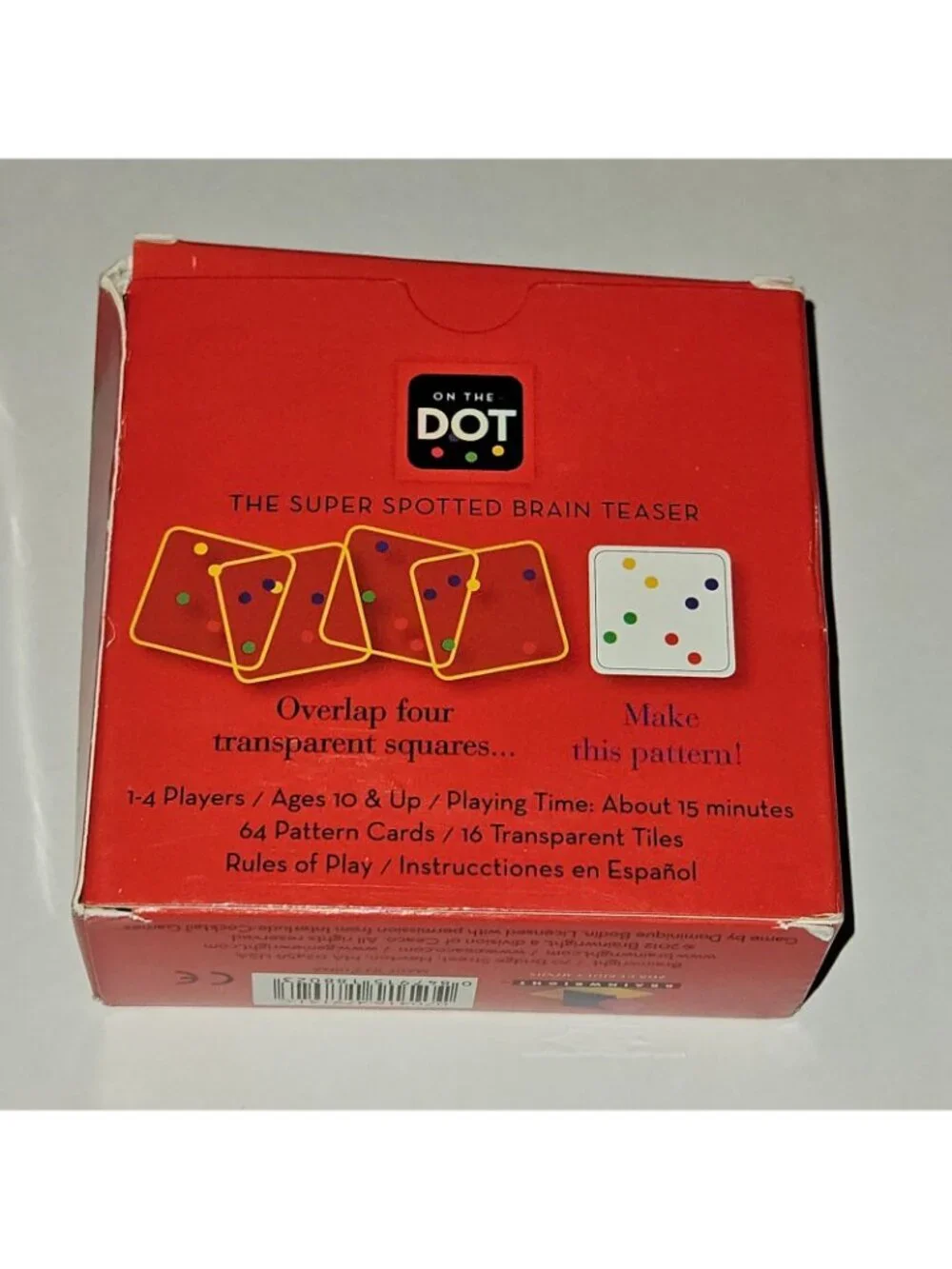 On The Dot Super Spotted Brain Teaser Card Game Box Wear Cards Sealed